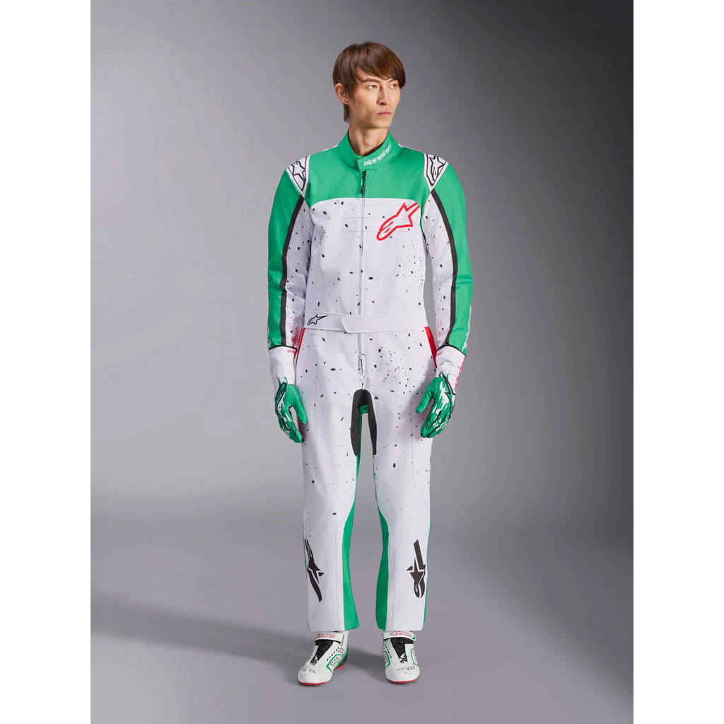ALPINESTARS 3350125-263-48 Suit for Karting KMX-9 V3, White / Green / Red, Size 48 Photo-0 