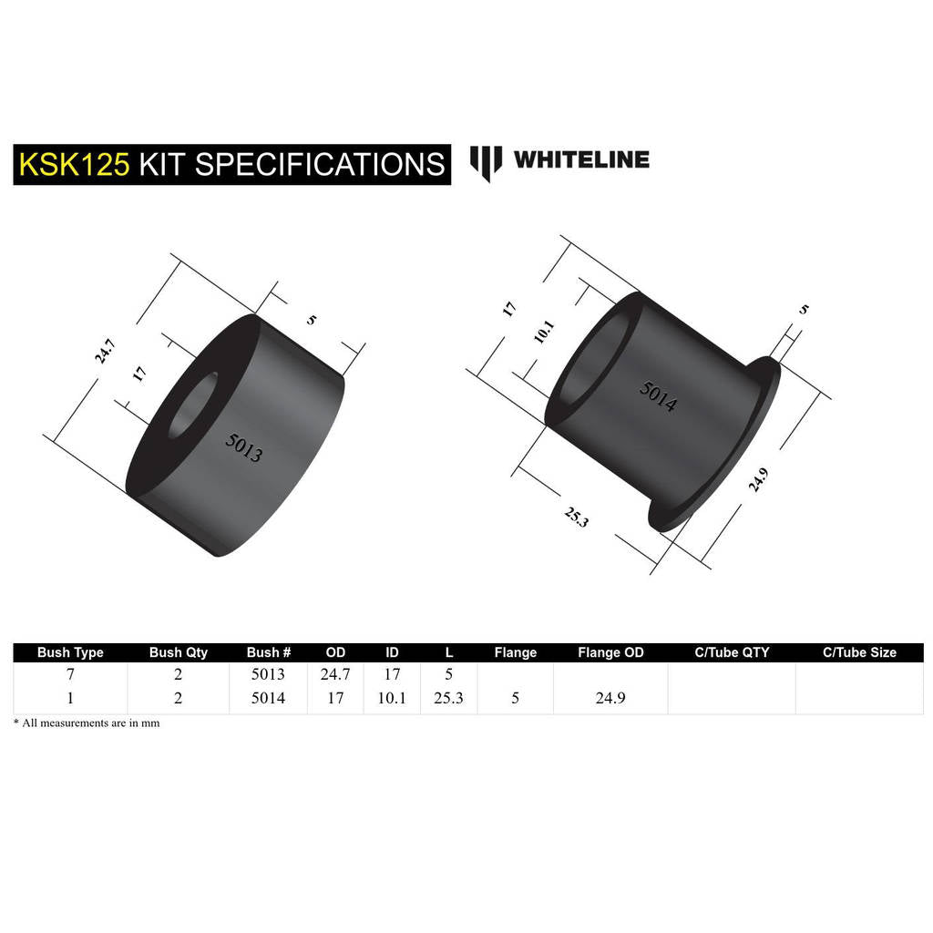 WHITELINE KSK125 Rear Anti Roll Bar Link - Service Kit for Whiteline Anti Roll Bars Photo-4 