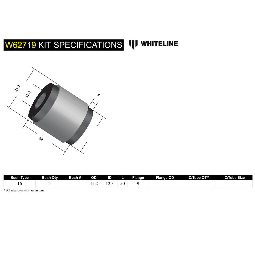 WHITELINE W62719 Rear Knuckle Bushing Kit - for Mazda MX5 Miata ND Photo-3 