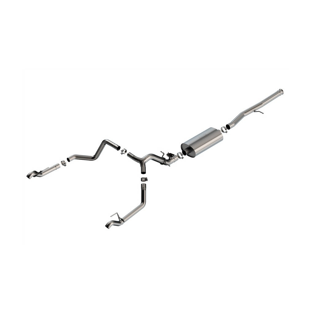 BORLA 140990 Cat-Back Exhaust System 2.75" Touring (Tips Not Included) for CHEVROLET Silverado 1500 2024 / GMC Sierra 1500 2024 Photo-0 