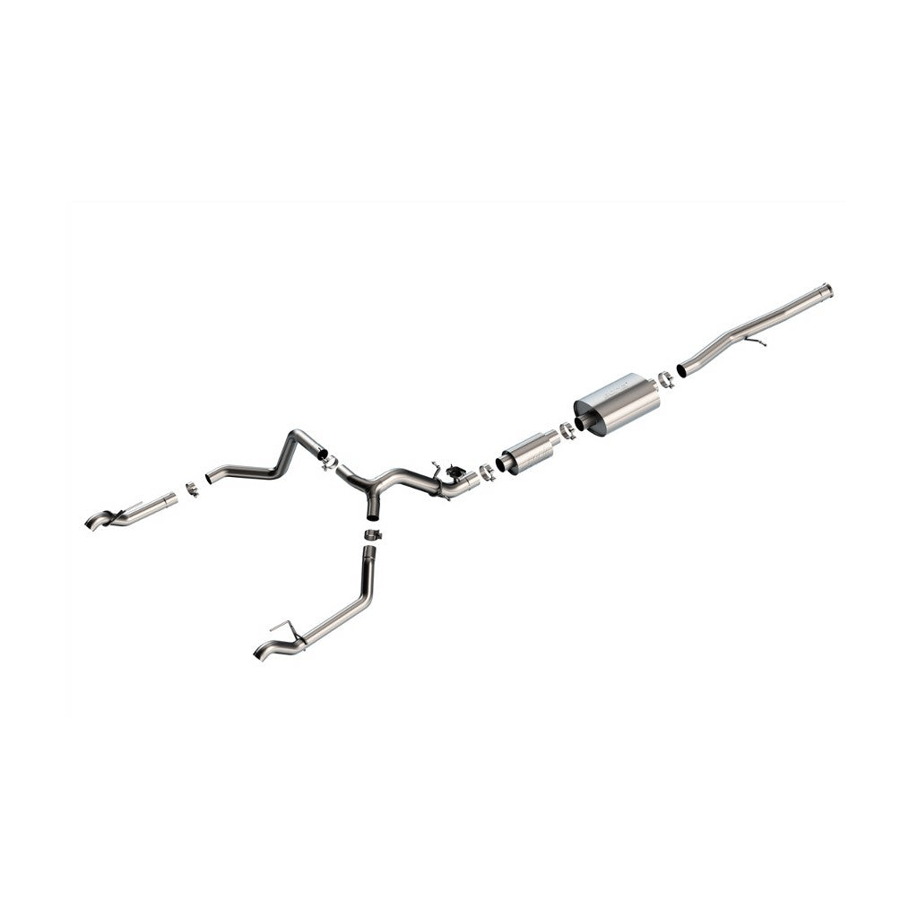 BORLA 140993 Cat-Back Exhaust System 2.75" S-Type (Tips Not Included) for CHEVROLET Silverado 1500 2024 / GMC Sierra 1500 2024 Photo-0 