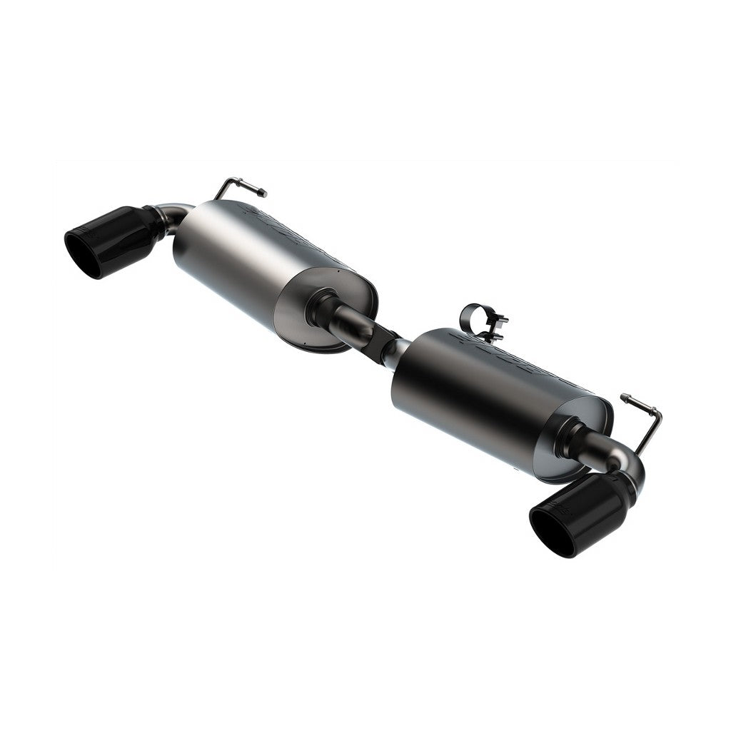 BORLA 11972BC Axle-Back Exhaust System 2.25", 2.00", S-Type (3.5" RD X 6.00" Black Chrome Tips) for FORD Bronco Sport 1.5L i3 2021-2023 Photo-0 