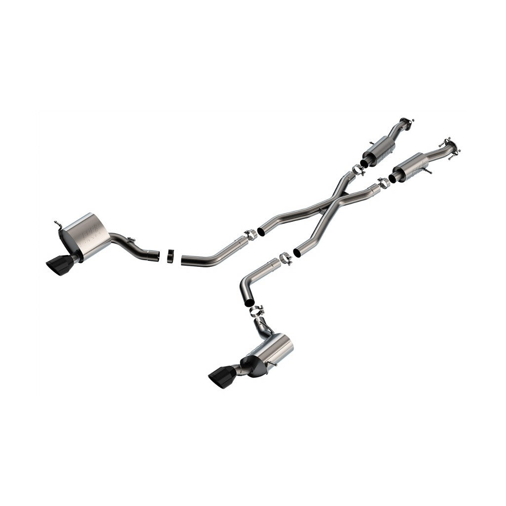 BORLA 140632CB Cat-Back Exhaust System 2.75", S-Type (5" RD X 7.25" Tips) for JEEP Grand Cherokee SRT 6.4L V8 2015-2021 Photo-0 