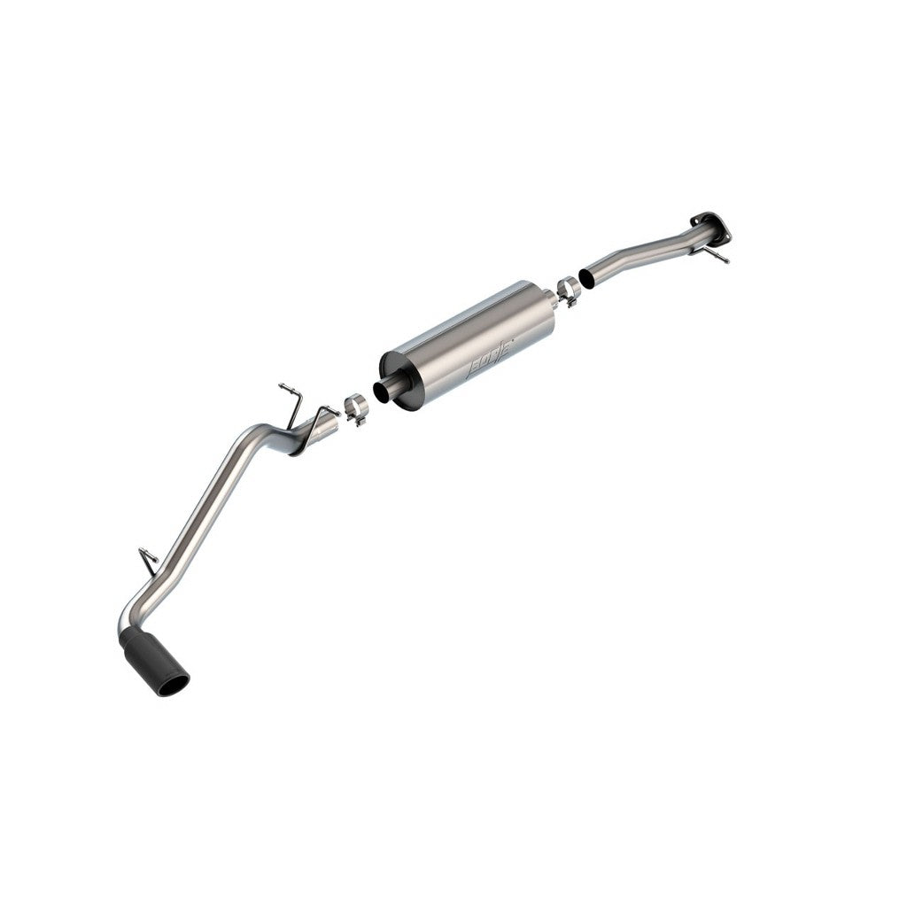 BORLA 140645BC Cat-Back Exhaust System 2.75", S-Type (4" RD X 12" Black Chrome Tips) for CHEVROLET Colorado 2015-2022 / GMC Canyon 3.6L V6 2015-2022 Photo-0 