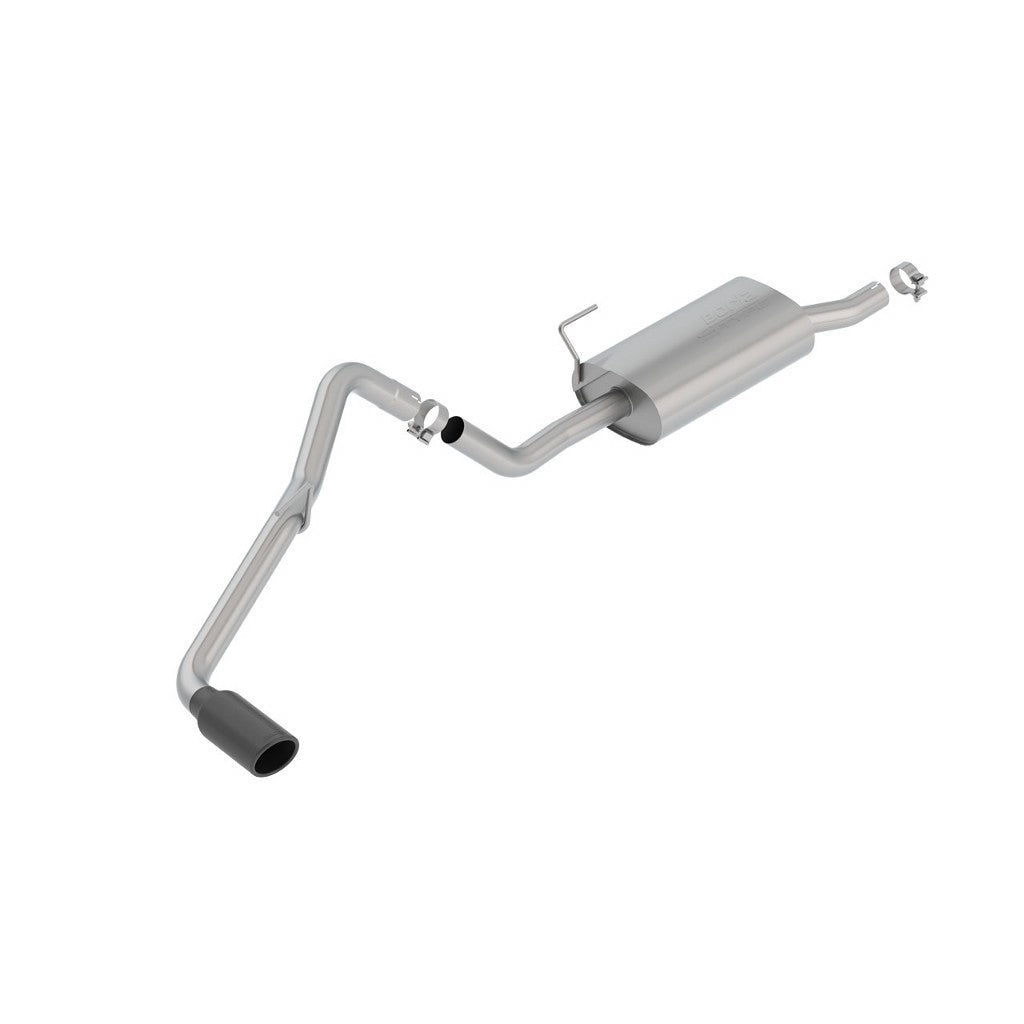 BORLA 140802BC Cat-Back Exhaust System 2.50", S-Type (4" RD X 12" Tips) for NISSAN Frontier 4.0L V6 2005-2019 Photo-0 