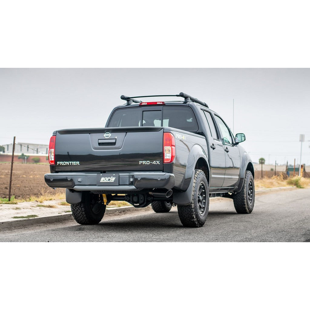 BORLA 140802BC Cat-Back Exhaust System 2.50", S-Type (4" RD X 12" Tips) for NISSAN Frontier 4.0L V6 2005-2019 Photo-1 