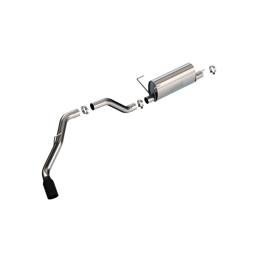 BORLA 140851BC Cat-Back Exhaust System 3.5", S-Type (5" RD X 13.5" Black Chrome Tips) for DODGE RAM 2500 / 3500 6.4L V8 2019-2024 Photo-0 
