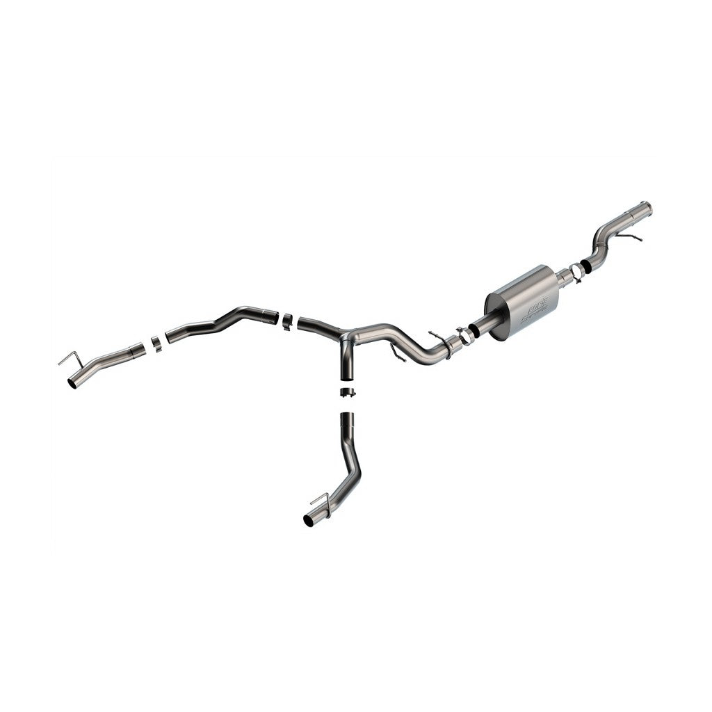 BORLA 140890 Cat-Back Exhaust System 3.50", 2.75", S-Type (Without Tips) for CADILLAC Escalade 6.2L V8 2021-2023 Photo-0 