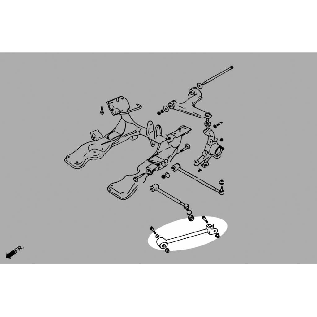 HARDRACE Q1430 Adjustable Rear Trailing Arm (Harden Rubber), 2pcs for SUZUKI Cappuccino 1991-1997 Photo-6 