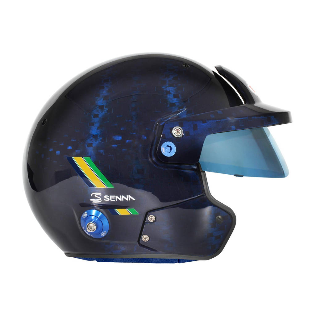 BELL 1245261 Open-Face Helmet MAG-10 Carbon Ayrton Senna HANS, FIA 8859-2024 / SA2020, Size 54 (6 3/4) Photo-3 
