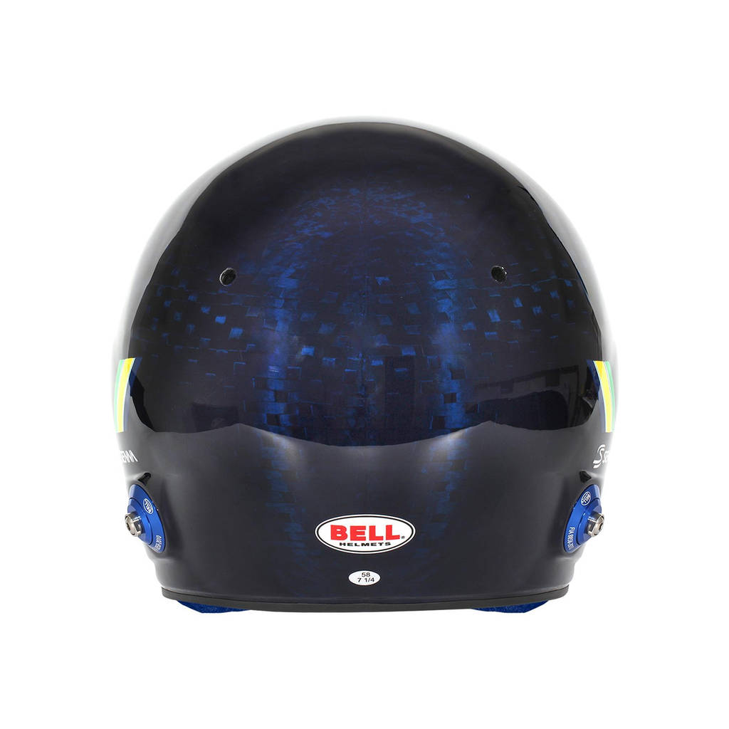 BELL 1245261 Open-Face Helmet MAG-10 Carbon Ayrton Senna HANS, FIA 8859-2024 / SA2020, Size 54 (6 3/4) Photo-4 