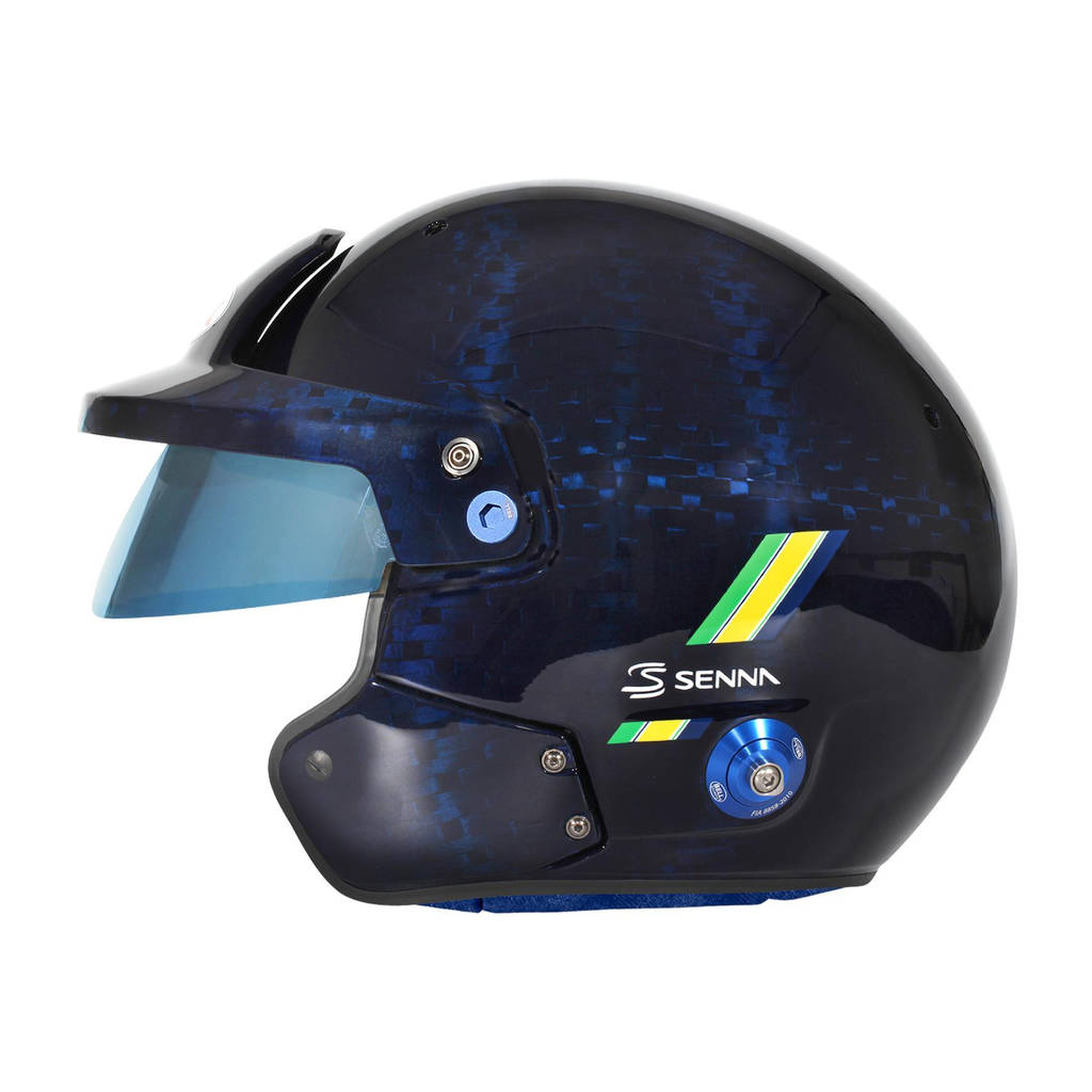 BELL 1245271 Open-Face Helmet MAG-10 Carbon Ayrton Senna HANS, FIA 8859-2024 / SA2020, Size 61 (7 5/8) Photo-1 
