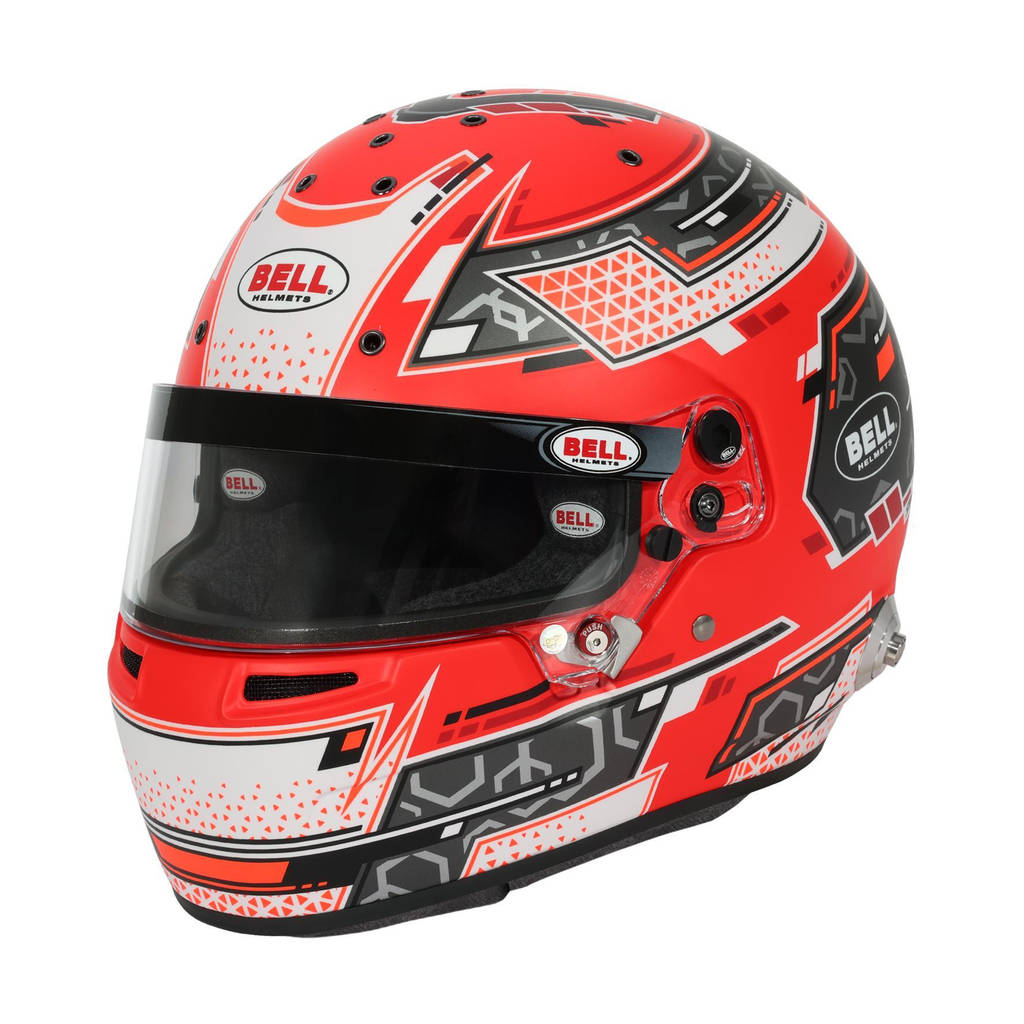 BELL 1310B77 Full-Face Helmet RS7 Pro Stamina HANS, Anthracite / Red, FIA 8859-2024 / SA2020, Size 60 (7 1/2) Photo-0 