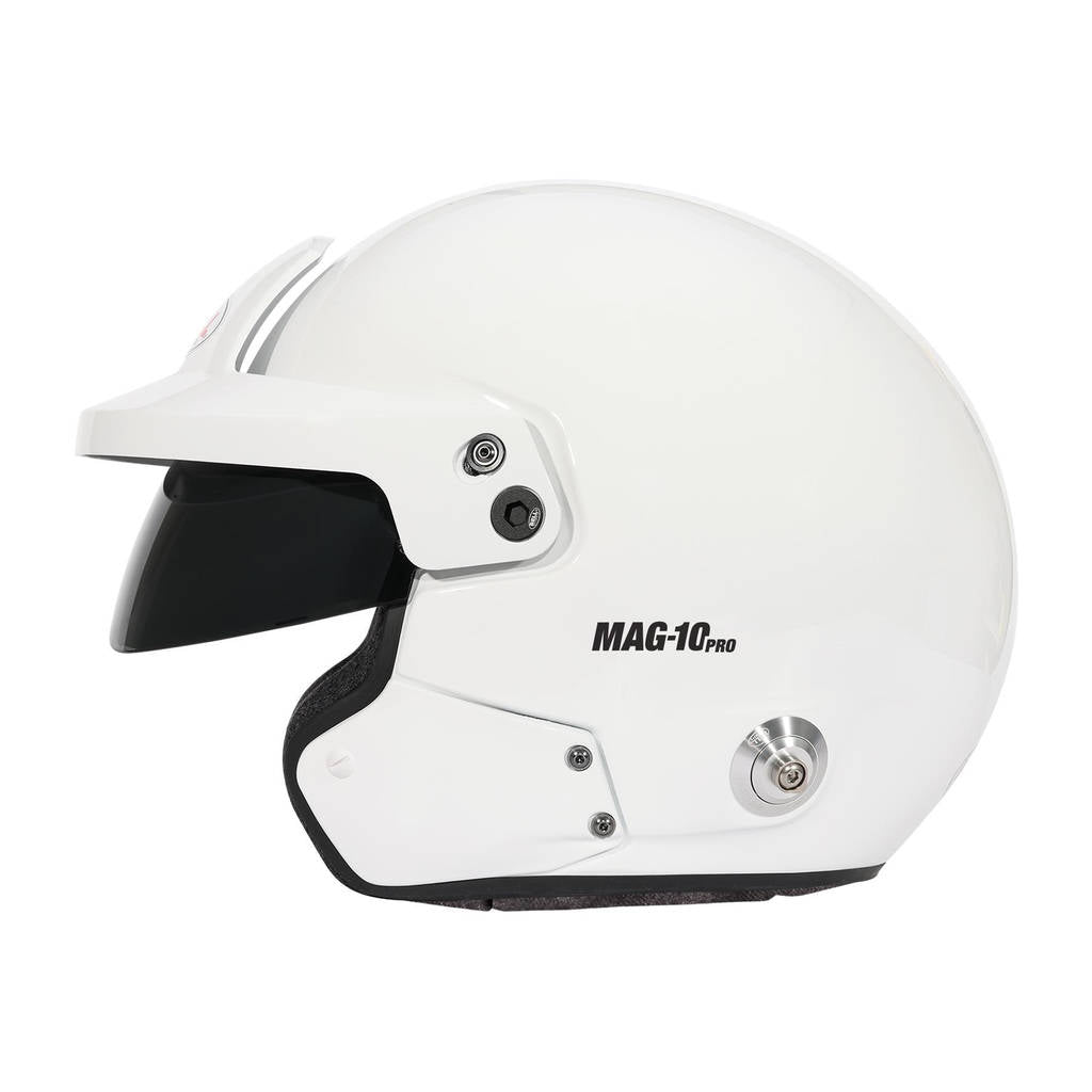 BELL 1346111 Open-Face Helmet MAG-10 HANS, White, FIA 8859-2024 / SA2020, Size 54 (6 3/4) Photo-4 