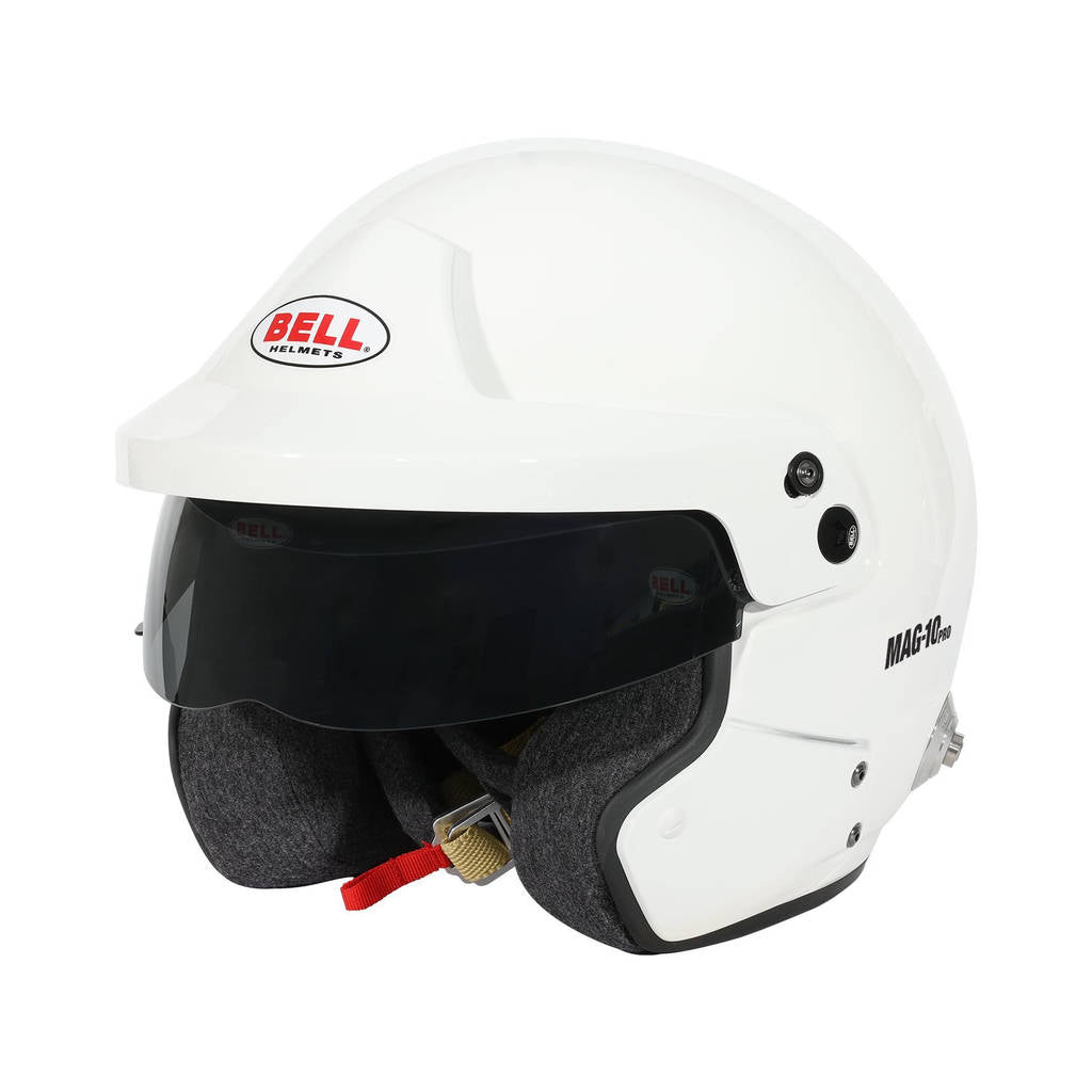 BELL 1346115 Open-Face Helmet MAG-10 HANS, White, FIA 8859-2024 / SA2020, Size 58 (7 1/4) Photo-0 