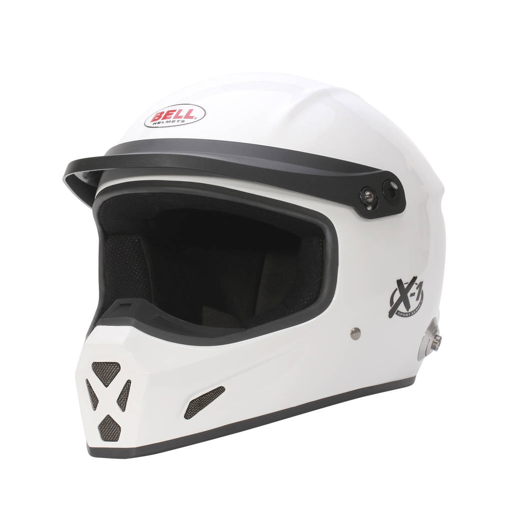 BELL 1453041 Full-Face Helmet X-1 HANS, White, FIA 8859-2024, Size S (57-58) Photo-0 