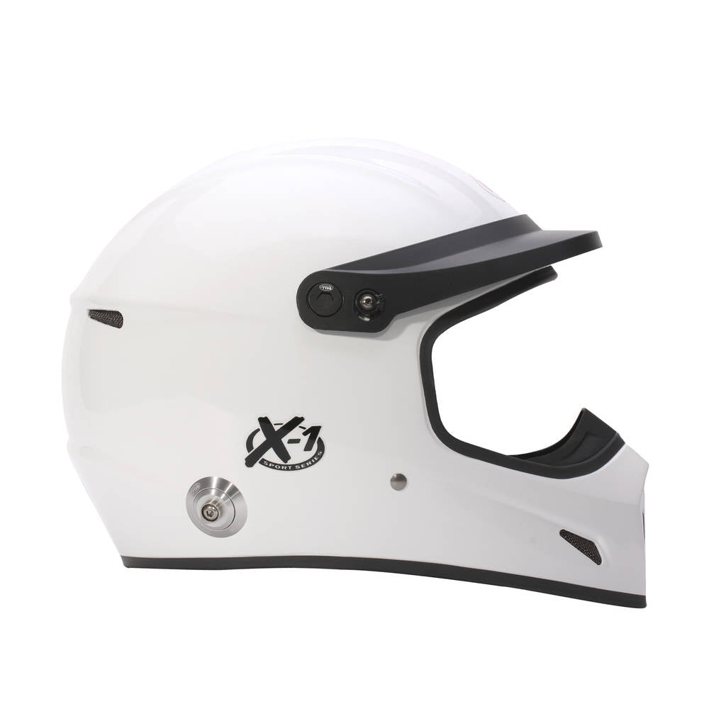 BELL 1453043 Full-Face Helmet X-1 HANS, White, FIA 8859-2024, Size L (60-61) Photo-4 