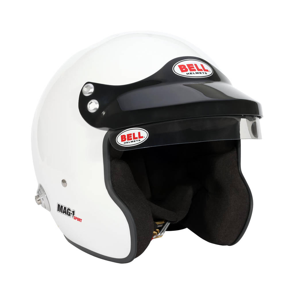 BELL 1426081 Open-Face Helmet MAG-1 HANS, White, FIA 8859-2024, Size S (57-58) Photo-6 