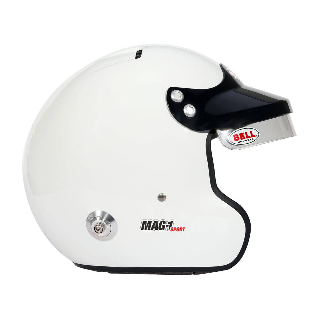 BELL 1426083 Open-Face Helmet MAG-1 HANS, White, FIA 8859-2024, Size L (60-61) Photo-3 