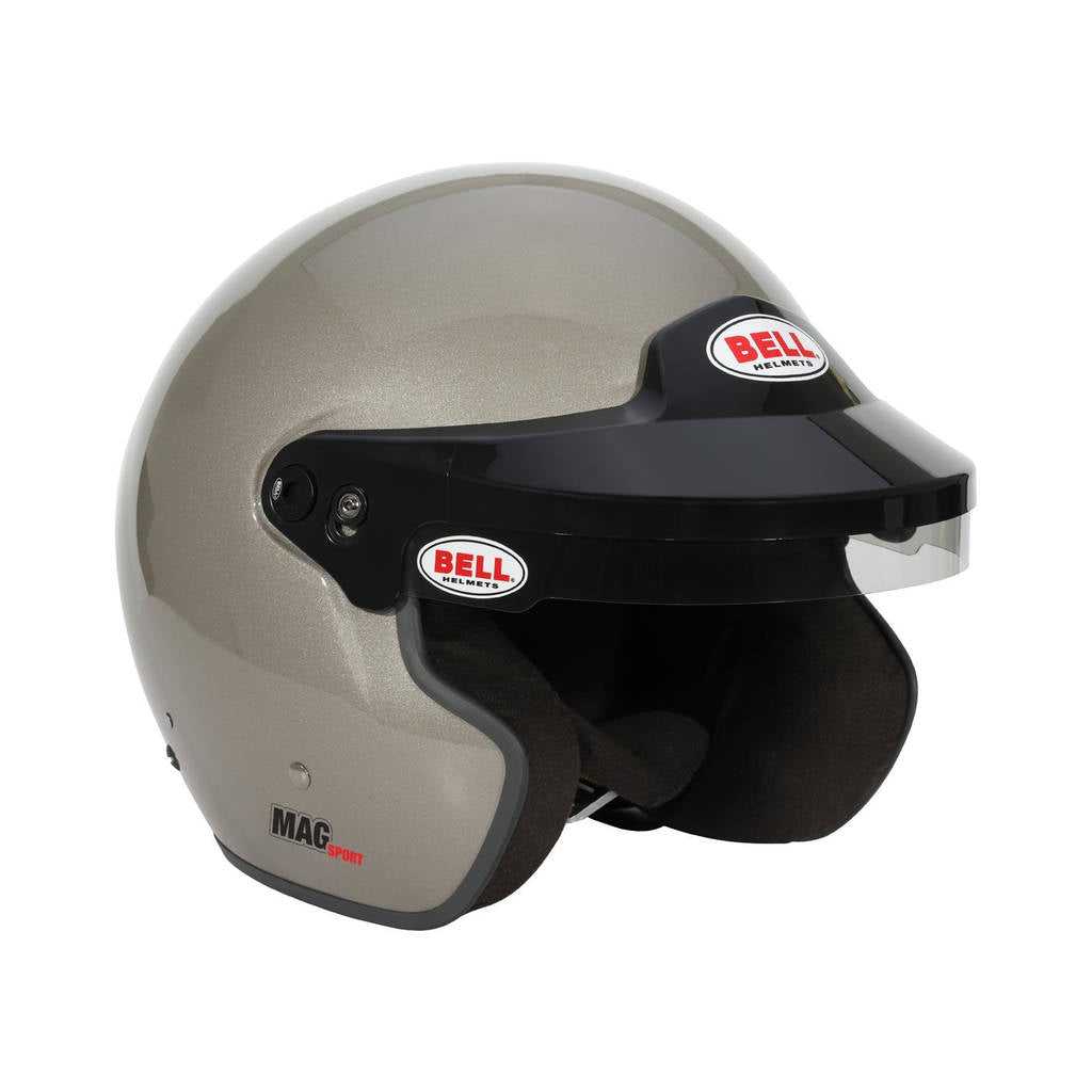 BELL 1435A81 Open-Face Helmet MAG HANS, Titanium Silver, FIA 8859-2024, Size S (57-58) Photo-4 