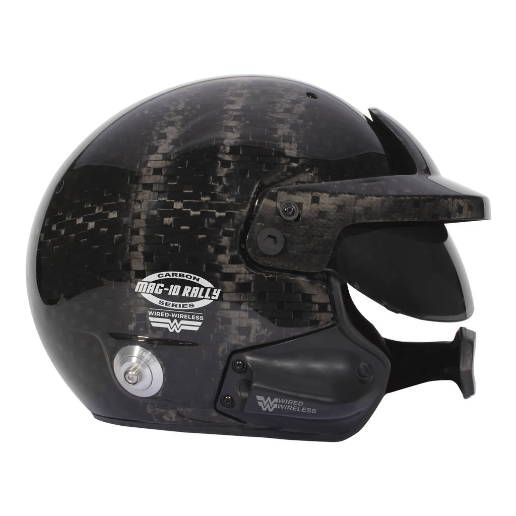 BELL 1245286 Open-Face Helmet MAG-10 Rally WW Carbon HANS, FIA 8859-2024 / SA2020, Size 57 (7 1/8) Photo-4 
