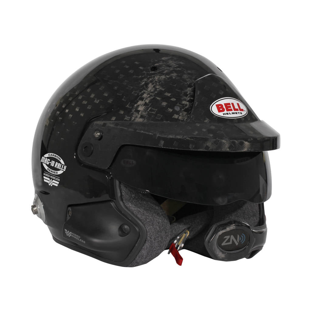 BELL 1245292 Open-Face Helmet MAG-10 Rally WW Carbon HANS, FIA 8859-2024 / SA2020, Size 61+ (7 5/8+) Photo-5 