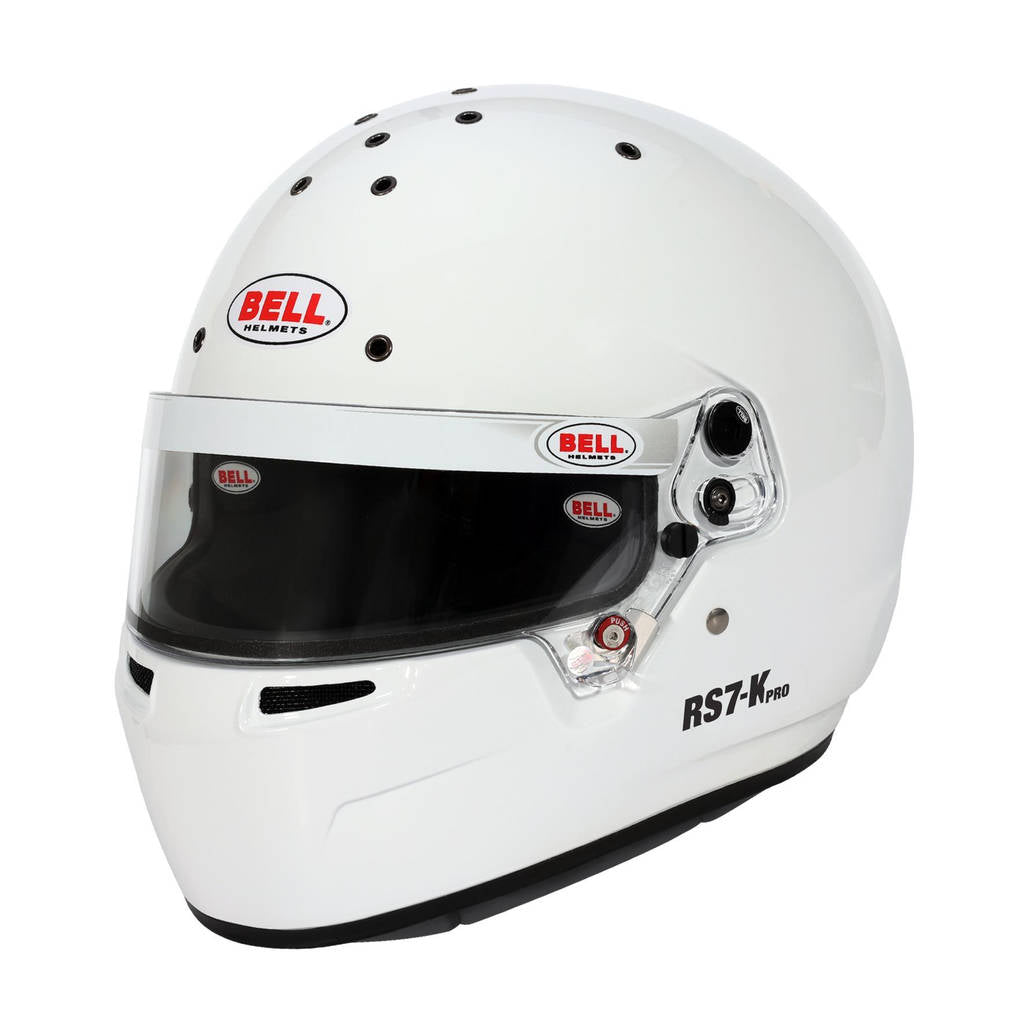 BELL 1310C13 Karting Helmet RS7-K, White, FIA 8878-2024 / K2020, Size L (60-61) Photo-0 
