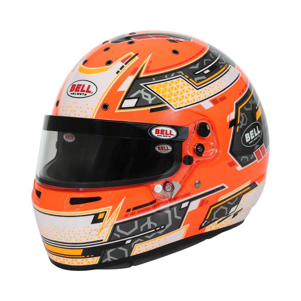 BELL 1310B91 Karting Helmet RS7-K Stamina, Anthracite / Orange, FIA 8878-2024 / K2020, Size S (57 -58) Photo-0 