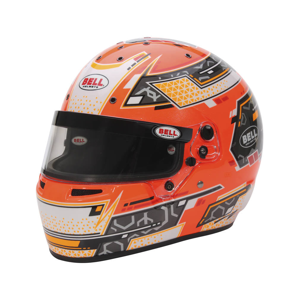 BELL 1310B94 Karting Helmet RS7-K Stamina, Anthracite / Orange, FIA 8878-2024 / K2020, Size XL (61-61+) Photo-2 
