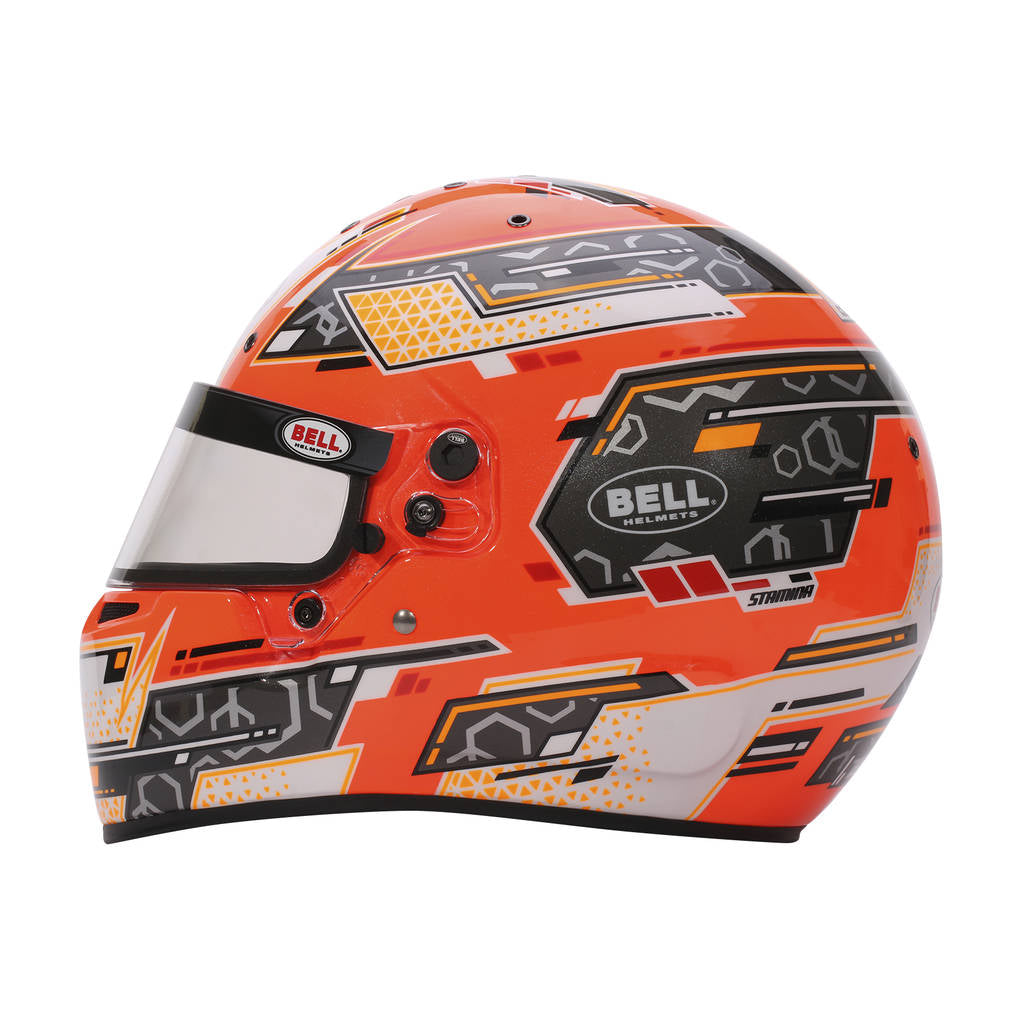 BELL 1310B94 Karting Helmet RS7-K Stamina, Anthracite / Orange, FIA 8878-2024 / K2020, Size XL (61-61+) Photo-9 