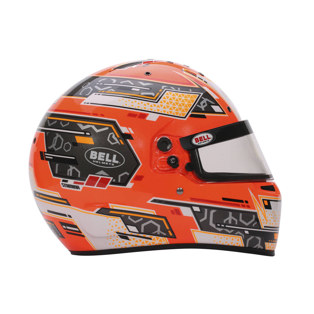 BELL 1310C04 Karting Helmet RS7-K Stamina, Anthracite / Yellow, FIA 8878-2024 / K2020, Size XL (61-61+) Photo-1 