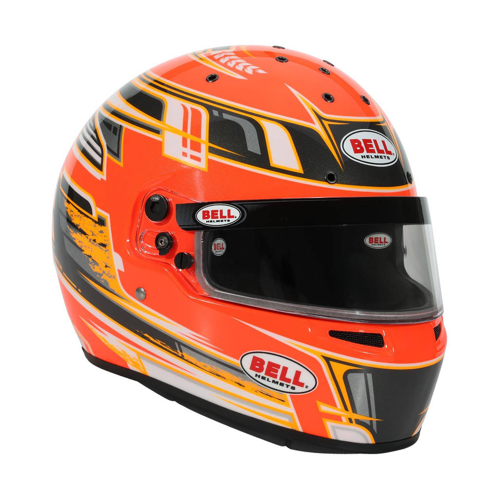 BELL 1311191 Karting Helmet KC7-CMR Champion, Anthracite / Orange, CMR2016, Size 54 (6 3/4) Photo-12 
