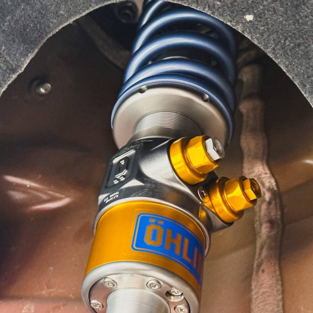 UNPLUGGED PERFORMANCE UP-MS2-361-1.1 Coilovers Pikes Peak Spec UP x Ohlins TTX (4-Way) for TESLA Model S Plaid 2021- Photo-10 