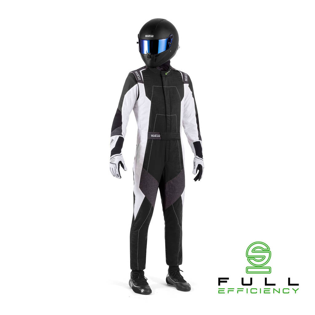 SPARCO BRS0005B0K06050 Racing Suit X-Light Full Efficiency, Black / White, Size 50 Photo-0 