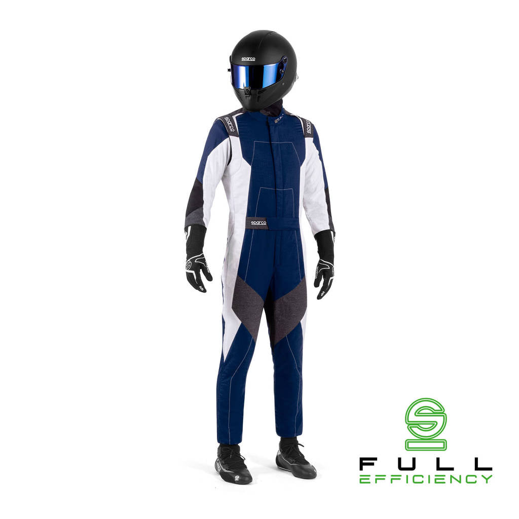SPARCO BRS0005B0N06062 Racing Suit X-Light Full Efficiency, Blue / White, Size 62 Photo-0 