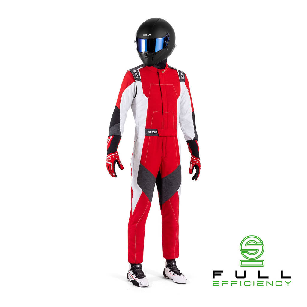 SPARCO BRS0005B0R16066 Racing Suit X-Light Full Efficiency, Red / White, Size 66 Photo-0 