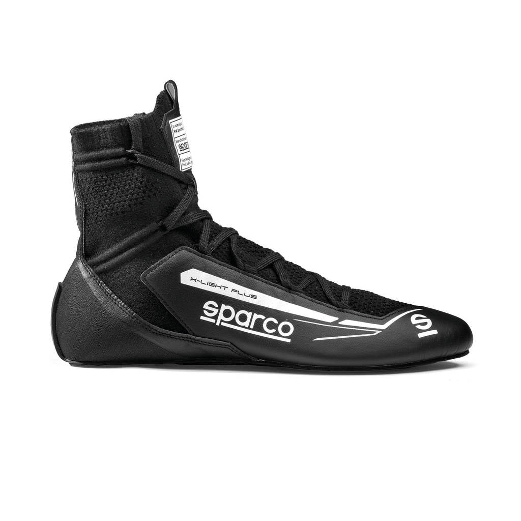 SPARCO BRB0003B0K06043 Racing Shoes X-Light Plus, Black / White, Size 43 Photo-1 