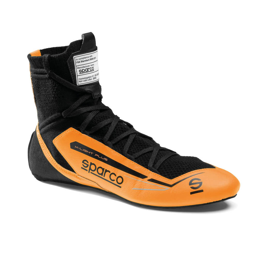 SPARCO BRB0003B0A04040 Racing Shoes X-Light Plus, Fluo Orange / Black, Size 40 Photo-0 