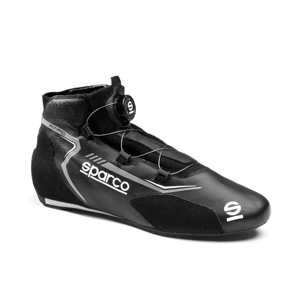 SPARCO BRB0002B0K10048 Racing Shoes Rapid Rotor, Black / Grey, Size 48 Photo-0 