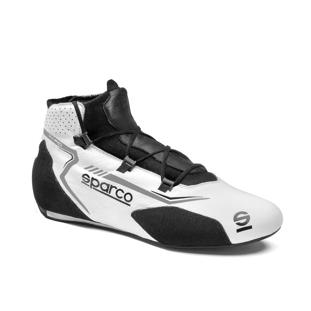SPARCO BRB0006B0W01047 Racing Shoes Rapid Laces, White, Size 47 Photo-0 
