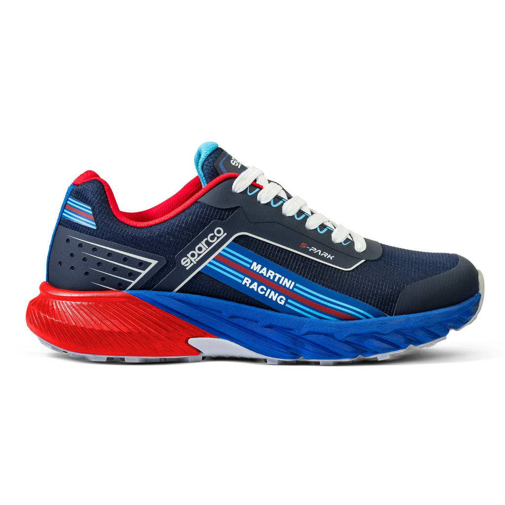 SPARCO BTB0008D0N31043 Mechanic's Shoes S-Park Martini Racing Sardinia, Navy Blue / Red, Size 43 Photo-3 