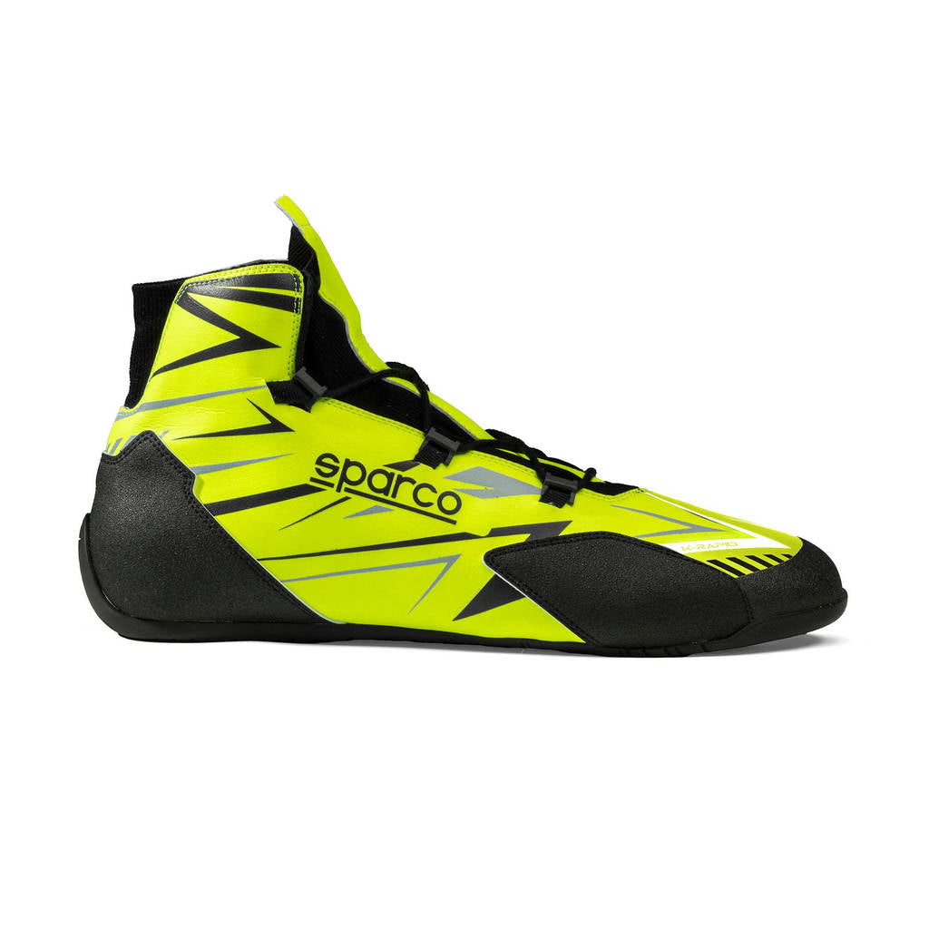 SPARCO BKB0003B0Y04037 Karting Shoes K-Rapid Laces, Fluo Yellow / Black, Size 37 Photo-0 