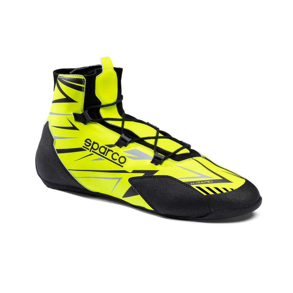 SPARCO BKB0003B0Y04048 Karting Shoes K-Rapid Laces, Fluo Yellow / Black, Size 48 Photo-1 