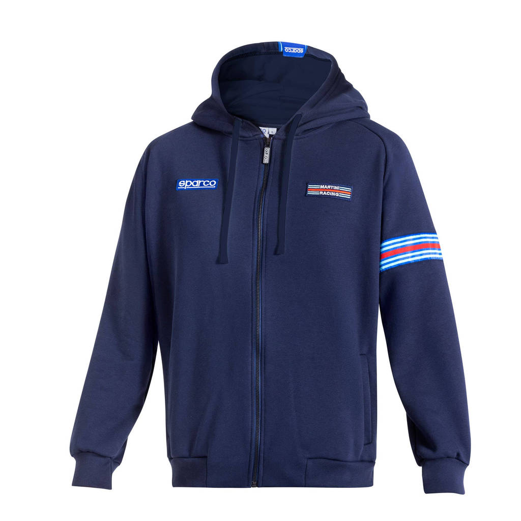 SPARCO BMF0013D0N020XL Hooded Full Zip Martini Racing My25, Navy Blue, Size XL Photo-0 
