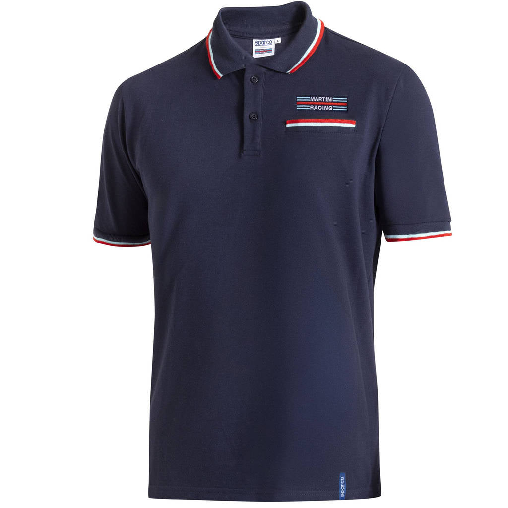SPARCO BML0009D0N022XL Polo Martini Racing Pocket, Navy Blue, Size 2XL Photo-0 