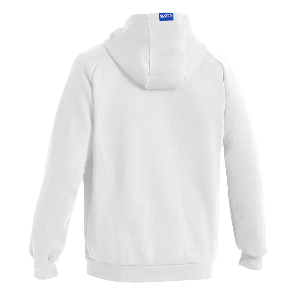 SPARCO BMF0010S0W010XL Hooded Full Zip Sweatshirt Sparco-Gulf, White, Size XL Photo-1 