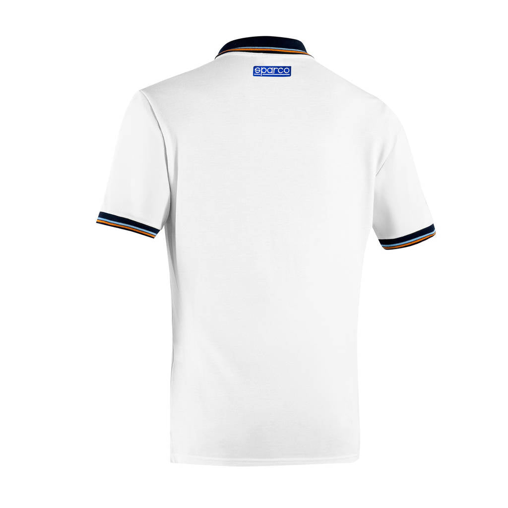 SPARCO BML0004S0W0100L Polo Piquet Pocket Sparco-Gulf, White, Size L Photo-1 