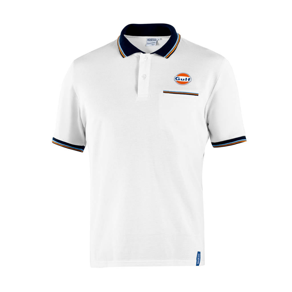 SPARCO BML0004S0W012XL Polo Piquet Pocket Sparco-Gulf, White, Size 2XL Photo-0 