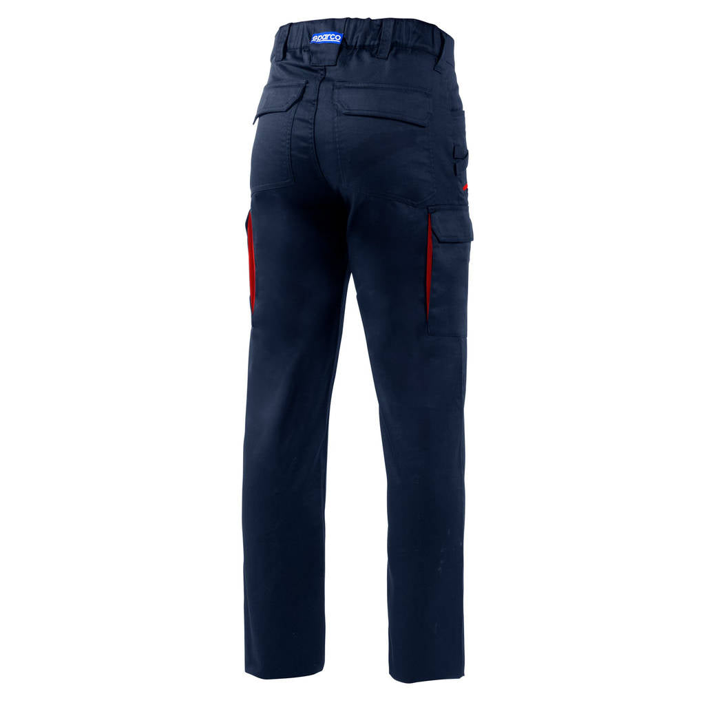 SPARCO BTP0001B0N310XL Mechanics Trousers Vermont FTW, Navy Blue / Red, Size XL Photo-1 