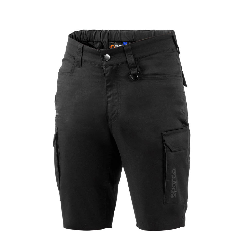 SPARCO BTP0002B0K110XL Mechanics Shorts Bermuda FTW, Black / Dark Grey, Size XL Photo-0 